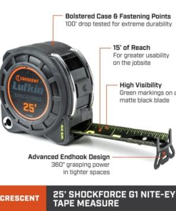 Alternative view of Crescent Lufkin 25' Shockforce Nite Eye G1 Dual Sided Tape Measure