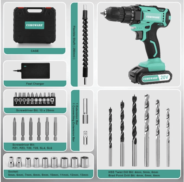 Drill COMOWARE 20V - Image 2