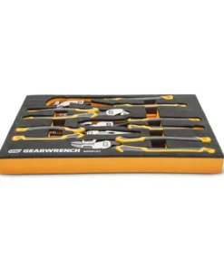 Alternative view of GEARWRENCH Pitbull Cushion Grip Pliers Set in Foam Storage Tray 5pc