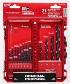 Alternative view of THUNDERBOLT Black Oxide Drill Bit Set - 21PC