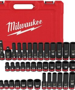 43PC SHOCKWAVE Impact Duty™ 3/8" Drive SAE & Metric Deep 6 Point Socket Set