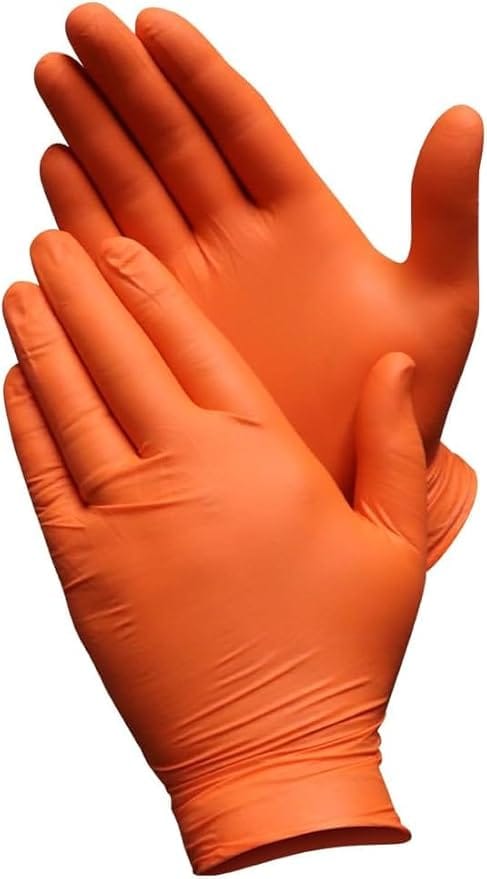 Orange Mamba Powder Free Gloves - Image 3